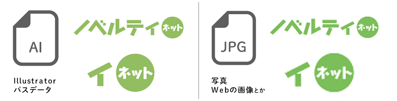 Illustrator(ai)とjpg