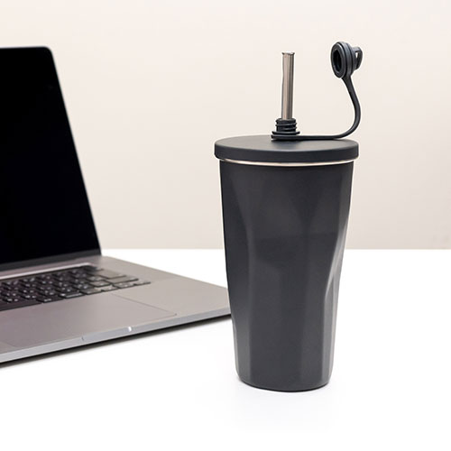 PREMO ストロー付真空タンブラー500ml