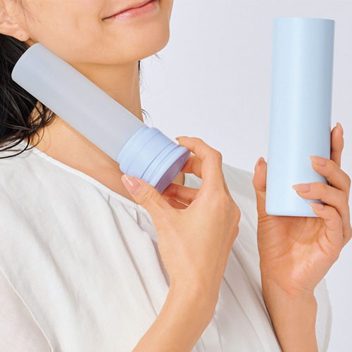 持ち運べるシリコン氷のう（ステンレスケース付き）