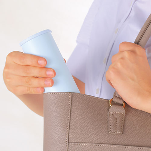 持ち運べるシリコン氷のう（ステンレスケース付き）