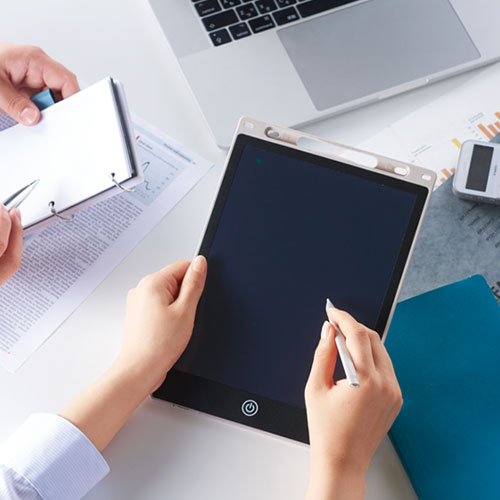 ペタっと貼れる！電子メモパッド　ラージ