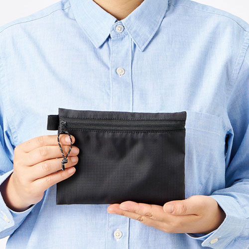 リップストップフラットポーチ(S)