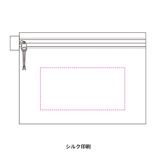 リップストップフラットポーチ(S)