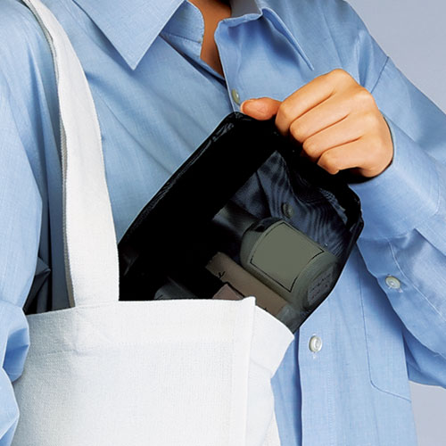 プラシャープ・取っ手付きメッシュボックスポーチ