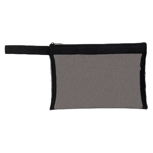 プラシャープ・ストラップ付きメッシュフラットポーチ