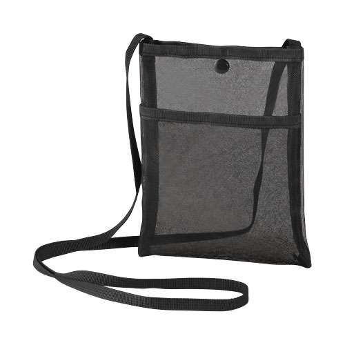 プラシャープ・フロントポケット付きメッシュサコッシュ