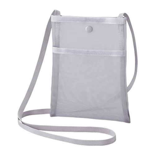 プラシャープ・フロントポケット付きメッシュサコッシュ