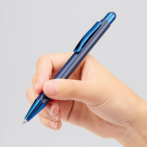 タッチペン付ワンカラーボールペン（再生アルミ）