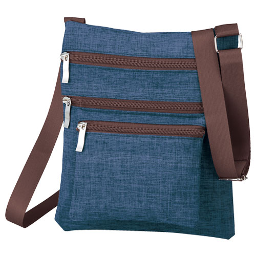 4ファスナーポケットショルダーバッグ