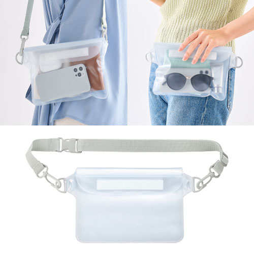 フロストクリア・2WAY防滴ショルダーバッグ