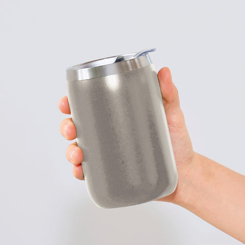 スライド式蓋付き真空二重構造ステンレスタンブラー