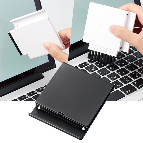 スマホスタンドにもなるPC2WAYクリーナー