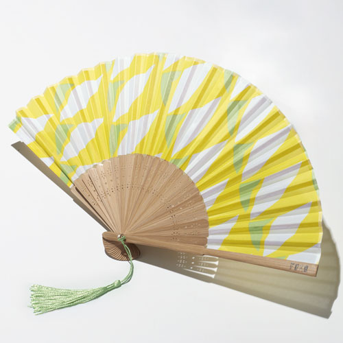 伊砂文様　涼彩扇子