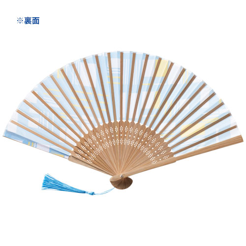 伊砂文様　涼彩扇子