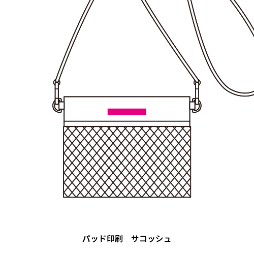 2WAYサコッシュ&エコバッグ(メッシュポケット付き)