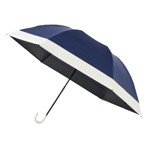 ドーム型ツートーン遮光折りたたみ傘