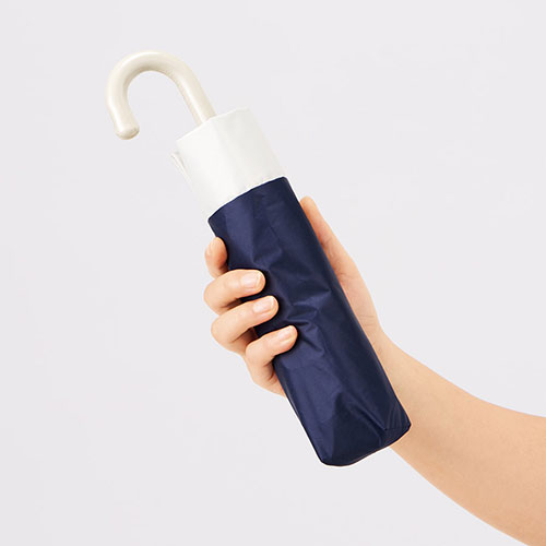 ドーム型ツートーン遮光折りたたみ傘