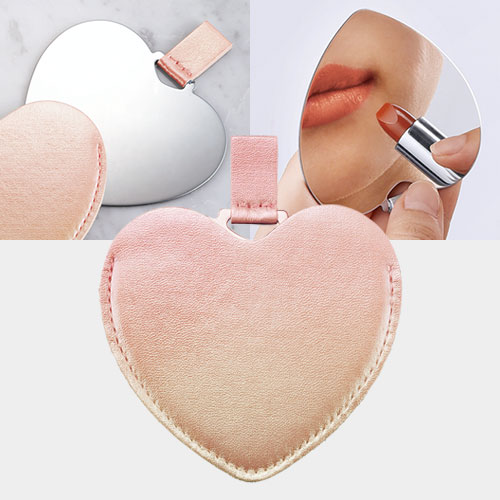 ハート型スリムプレートミラー