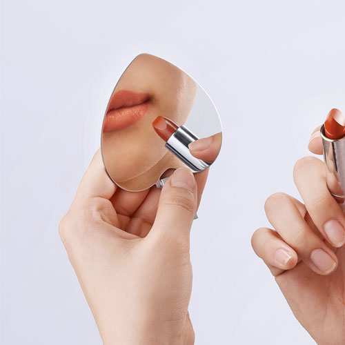 ハート型スリムプレートミラー