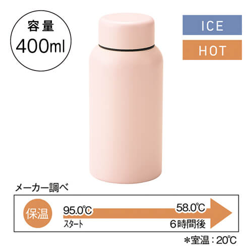 Smoo・真空二重構造ステンレスボトル400ml