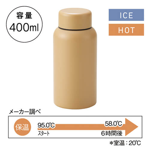 Smoo・真空二重構造ステンレスボトル400ml