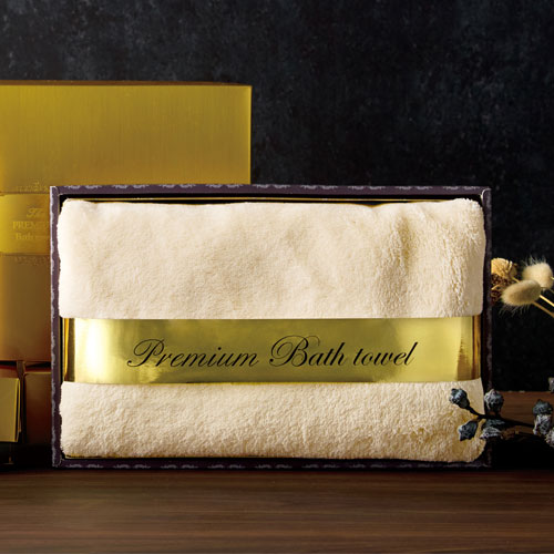 プレミアムバスタオル（ライトベージュ）