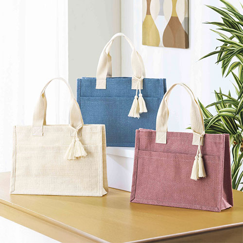 リクス／タッセルジュートバッグ