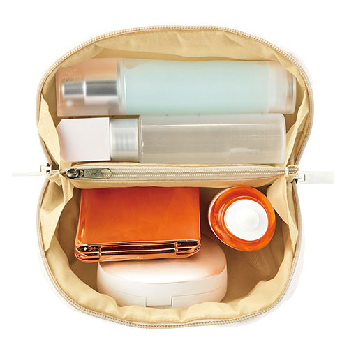 エルジール／大きく開いてたっぷり入るポーチ