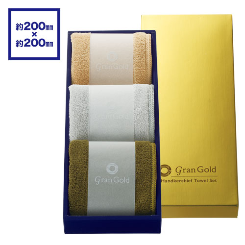 グランゴールド ソフトハンカチタオル3枚組