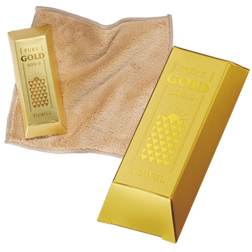ゴージャス ゴールドバータオル