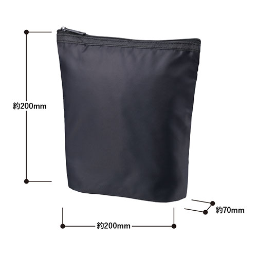 ライトクーラーガゼットマチ付ポーチ