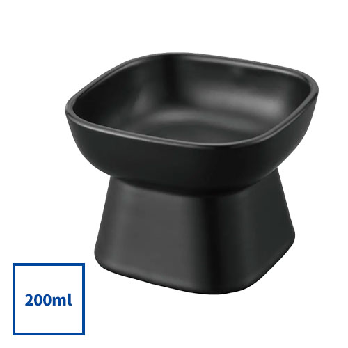 山崎実業 Yamazaki 食べやすい高さ陶器ペットフードボウル タワー