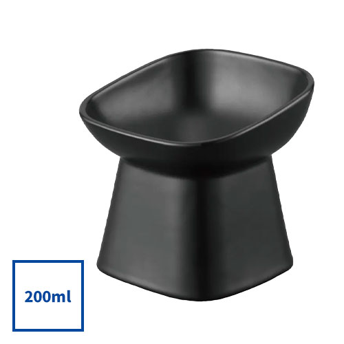 山崎実業 Yamazaki 食べやすい高さ陶器ペットフードボウル タワー 斜めトール