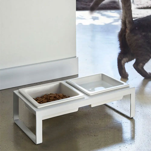 山崎実業 Yamazaki ペットフードボウルスタンドセット タワー トール