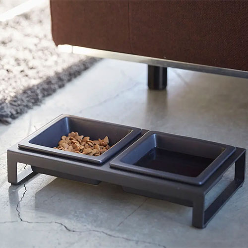 山崎実業 Yamazaki ペットフードボウルスタンドセット タワー