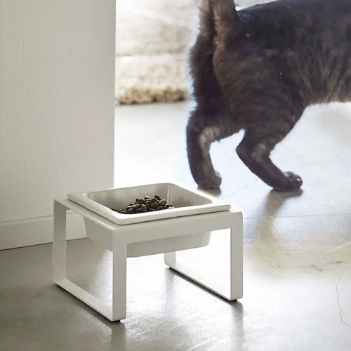 山崎実業 Yamazaki ペットフードボウルスタンド タワー トール