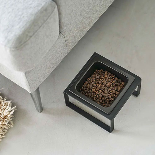 山崎実業 Yamazaki ペットフードボウルスタンド タワー トール