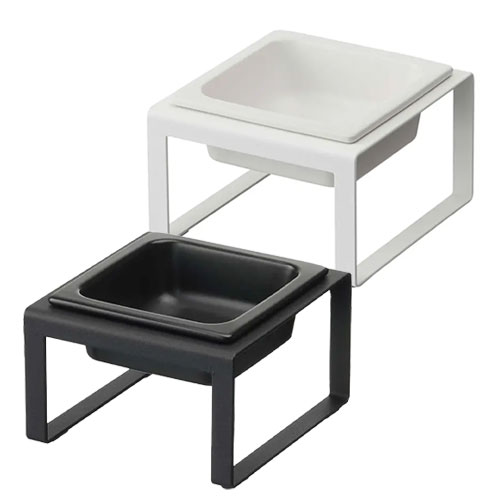 山崎実業 Yamazaki ペットフードボウルスタンド タワー トール