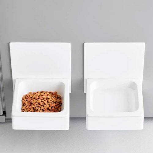 山崎実業 Yamazaki マグネットペットフードボウル タワー