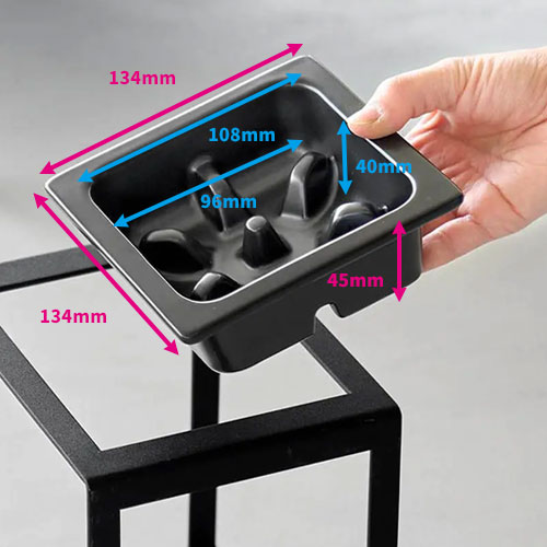 山崎実業 Yamazaki 早食い防止ペットフードボウルスタンド タワー 斜めハイタイプ