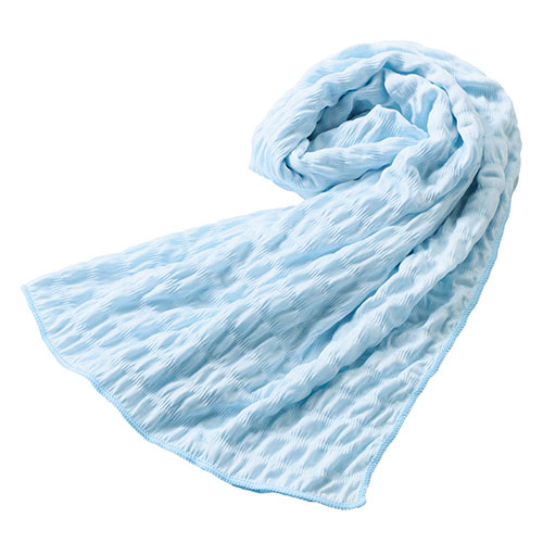 スーリ／接触冷感くしゅくしゅブランケット