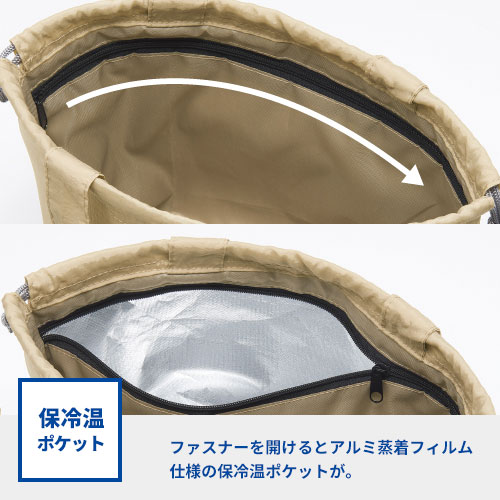 保冷温スイッチ・やわらか撥水ショルダー