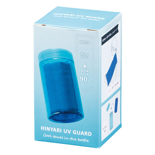 ヒンヤリUVガード ボトル入クールタオル