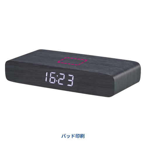 ウッドワイヤレスチャージャークロック（10W）