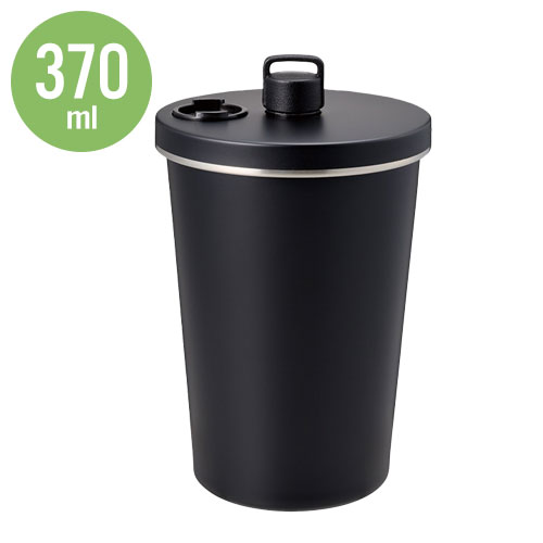 ストロー付ステンレスサーモタンブラー370ml