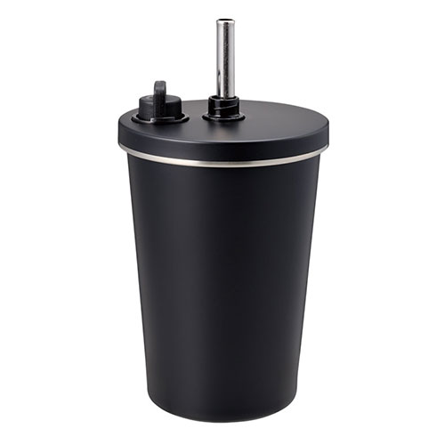 ストロー付ステンレスサーモタンブラー370ml