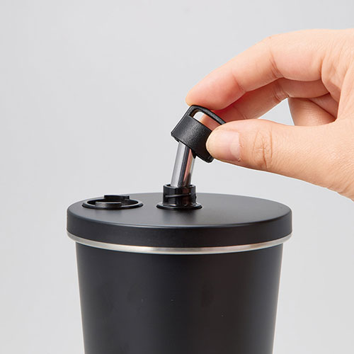 ストロー付ステンレスサーモタンブラー370ml