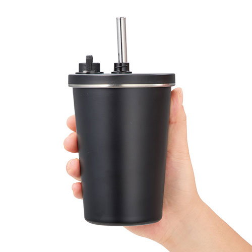 ストロー付ステンレスサーモタンブラー370ml