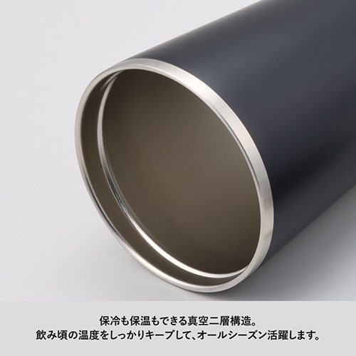 ストロー付ステンレスサーモタンブラー470ml