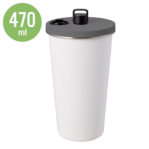 ストロー付ステンレスサーモタンブラー470ml